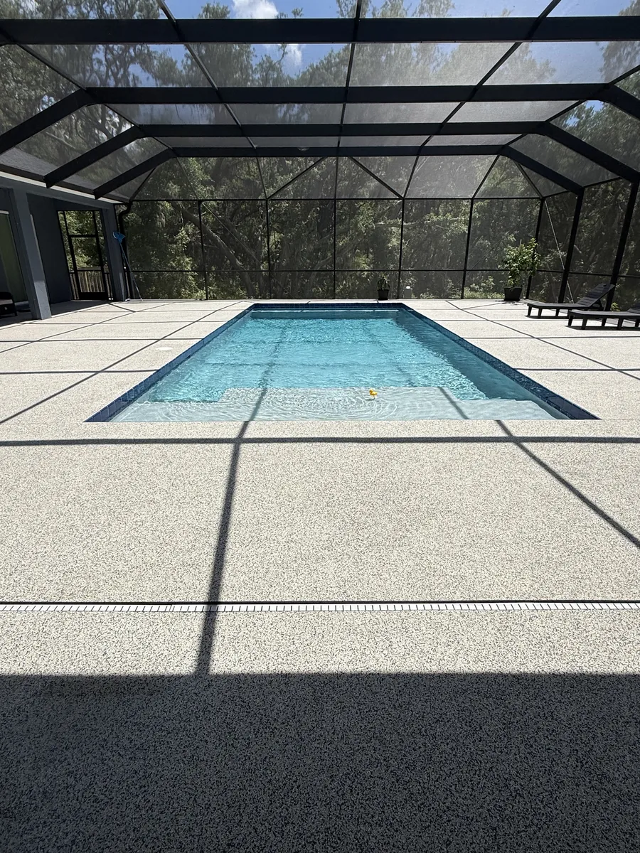 Deck Armor surface on a pool deck