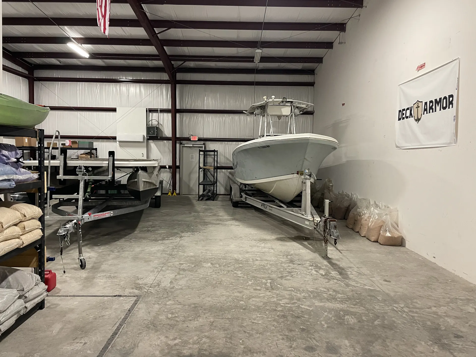 Inside the Deck Armor headquarters shop in Tampa