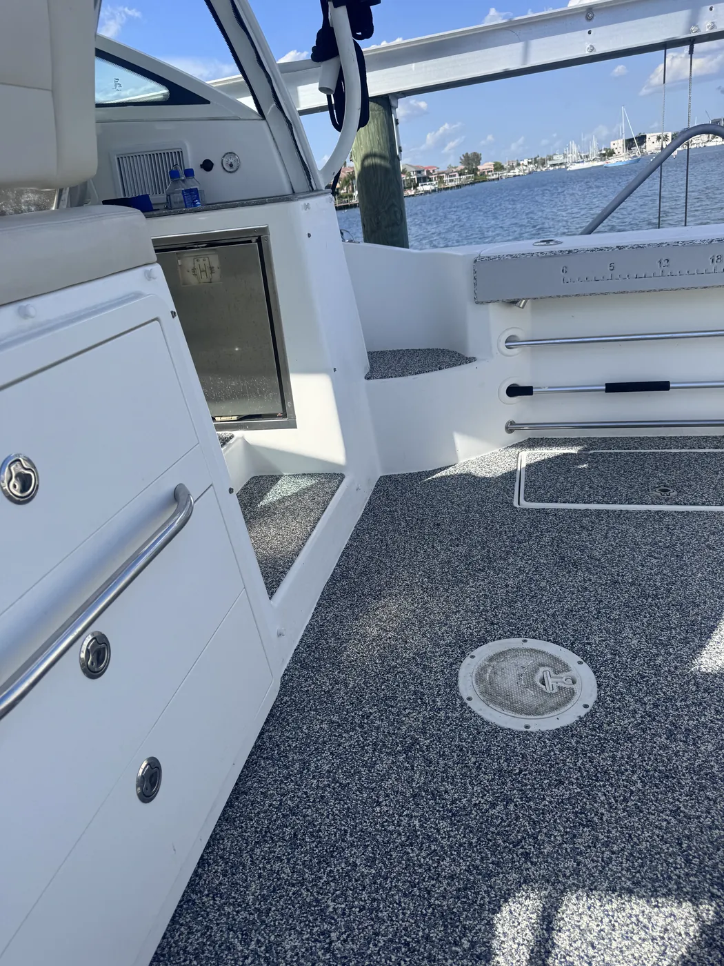 Deck Armor cockpit on the water